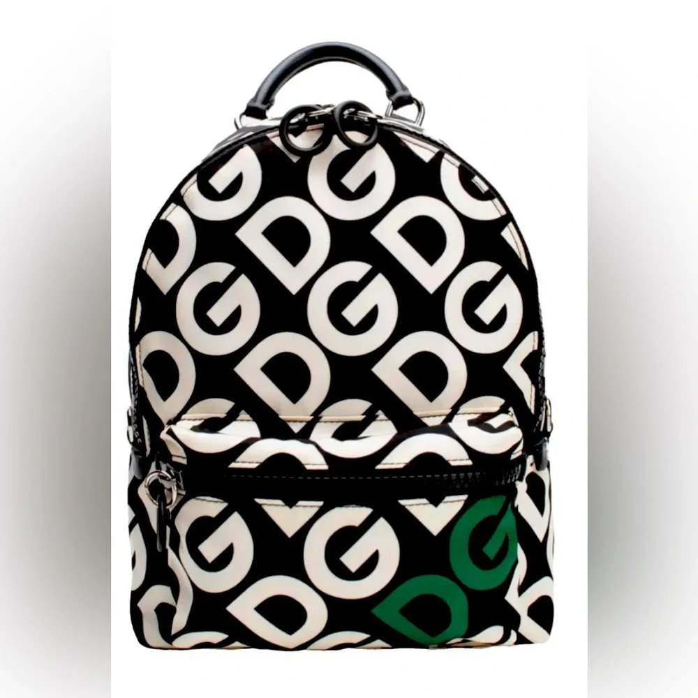 DOLCE & GABBANA Backpack MONOGRAM NYLON - LEATHER BACKPACK NWT $1883 - Picture 4 of 16
